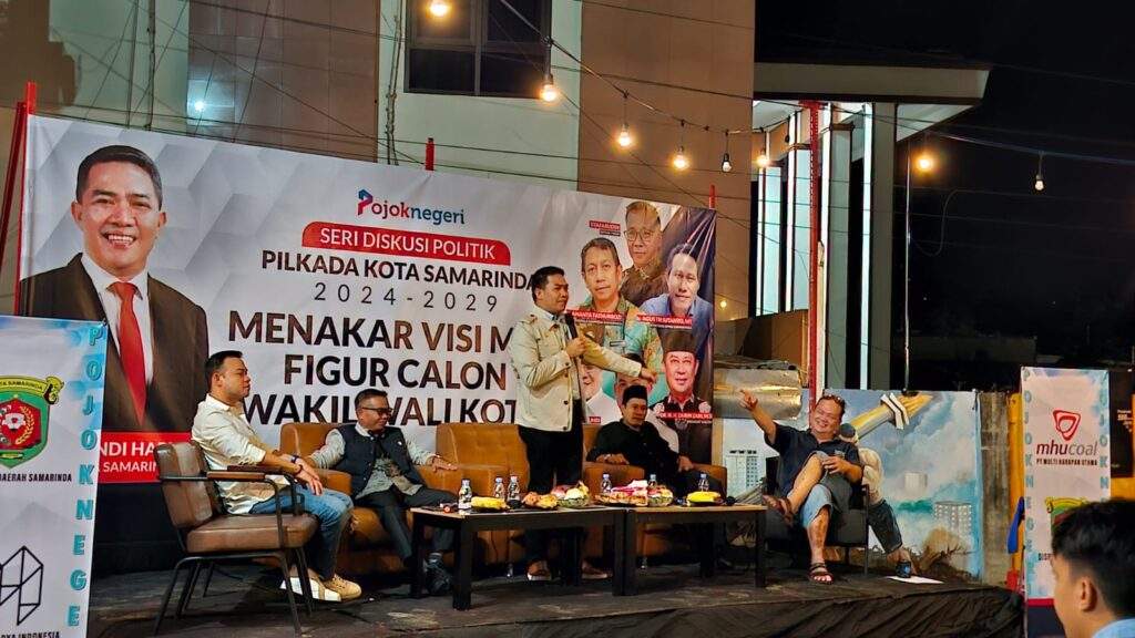 Caption: Seri Diskusi Politik, Pilkada Kota Samarinda 2024-2029.